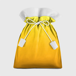 Мешок для подарков Градиент насыщенный жёлтый, цвет: 3D-принт