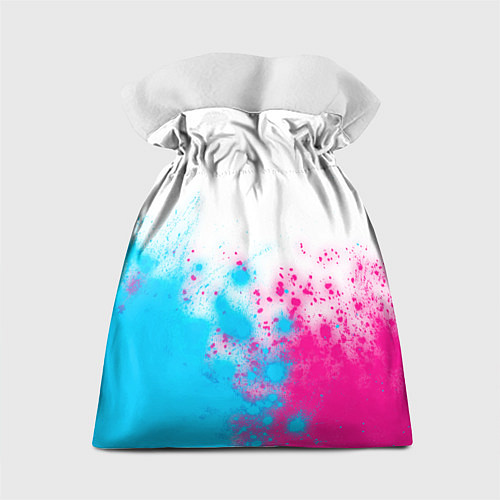 Подарочный мешок AEK Athens neon gradient style посередине / 3D-принт – фото 2