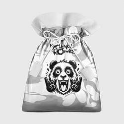 Мешок для подарков My Chemical Romance рок панда на светлом фоне, цвет: 3D-принт