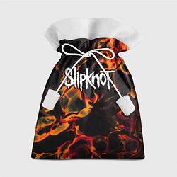 Мешок для подарков Slipknot red lava, цвет: 3D-принт