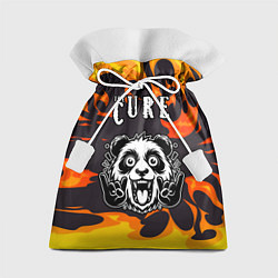Мешок для подарков The Cure рок панда и огонь, цвет: 3D-принт