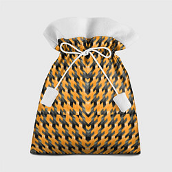 Мешок для подарков Чёрно-жёлтый паттерн, цвет: 3D-принт