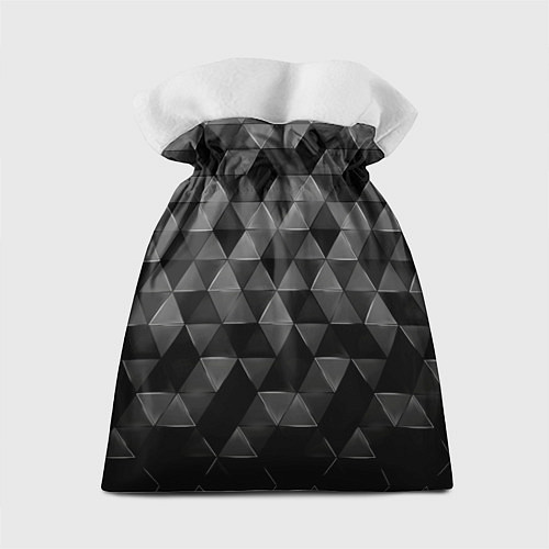 Подарочный мешок Серые треугольники / 3D-принт – фото 2