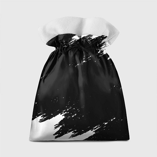 Подарочный мешок Borussia краски чёрно белый / 3D-принт – фото 2