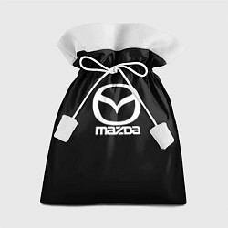 Мешок для подарков Mazda logo white, цвет: 3D-принт