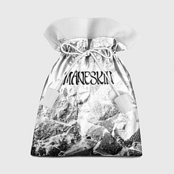 Мешок для подарков Maneskin white graphite, цвет: 3D-принт