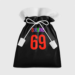 Мешок для подарков 6ix9ine logo, цвет: 3D-принт