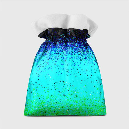 Подарочный мешок Пикселизация неоновых цветов / 3D-принт – фото 2