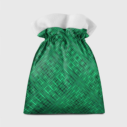 Подарочный мешок Насыщенный зелёный текстурированный / 3D-принт – фото 2