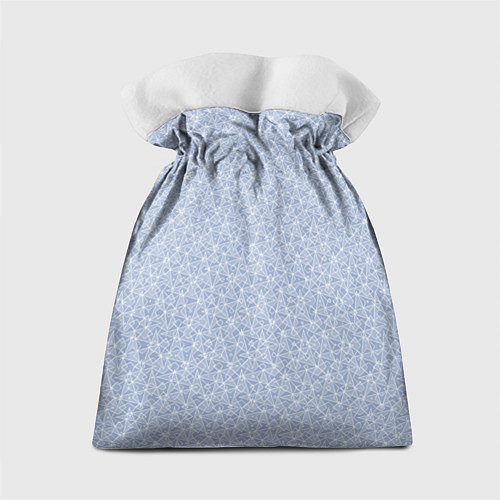 Подарочный мешок Светлый серо-голубой в мелкий рисунок / 3D-принт – фото 2