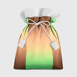 Мешок для подарков Фисташковый комбинированный градиент, цвет: 3D-принт