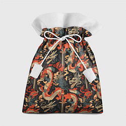 Мешок для подарков Паттерн с драконом, цвет: 3D-принт