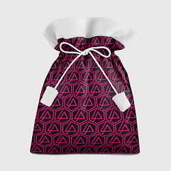 Мешок для подарков Linkin park pink logo, цвет: 3D-принт
