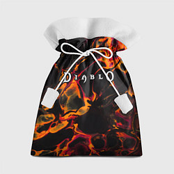Мешок для подарков Diablo red lava, цвет: 3D-принт