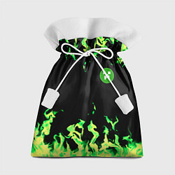 Мешок для подарков Minecraft green flame, цвет: 3D-принт