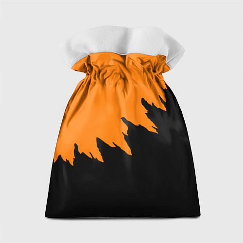 Подарочный мешок Half life чёрно оранжевый / 3D-принт – фото 2