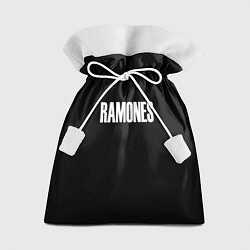 Мешок для подарков Ramones white logo, цвет: 3D-принт