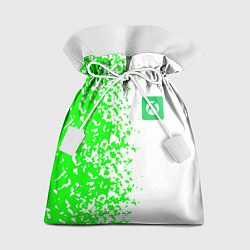 Мешок для подарков Xbox кислотные зеленые краски, цвет: 3D-принт