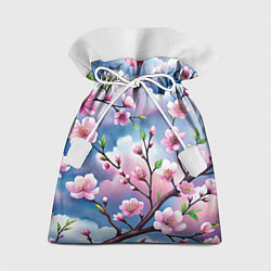 Мешок для подарков Облака цветов сакуры, цвет: 3D-принт