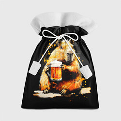 Подарочный мешок Капибара с кружкой пива