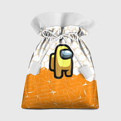 Мешок для подарков Амонг ас оранжевый, цвет: 3D-принт