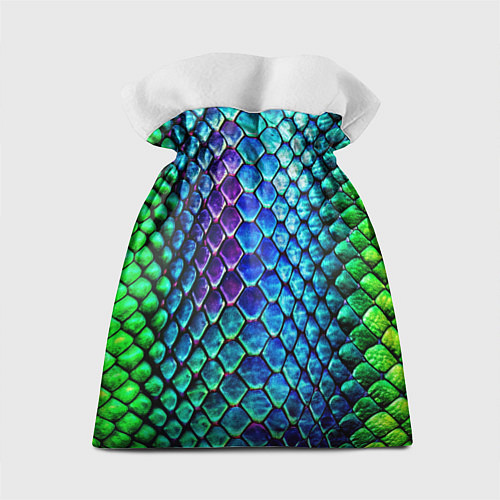 Подарочный мешок Радужная кожа змеи / 3D-принт – фото 2
