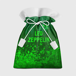 Мешок для подарков Led Zeppelin - green gradient посередине, цвет: 3D-принт