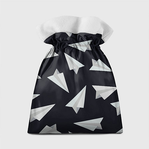 Подарочный мешок Белый бумажный самолётик - Телеграм / 3D-принт – фото 2