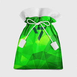 Мешок для подарков Seventeen green poly, цвет: 3D-принт