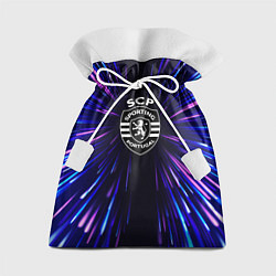 Мешок для подарков Sporting neon energy, цвет: 3D-принт