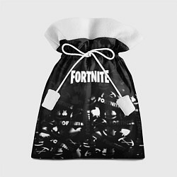 Мешок для подарков Fortnite pattern black, цвет: 3D-принт