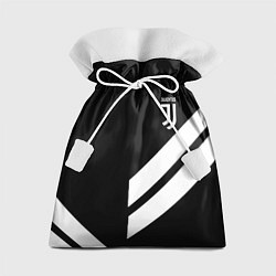 Мешок для подарков Juventus line white, цвет: 3D-принт