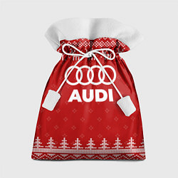 Мешок для подарков Новогодний Audi с оленями, цвет: 3D-принт