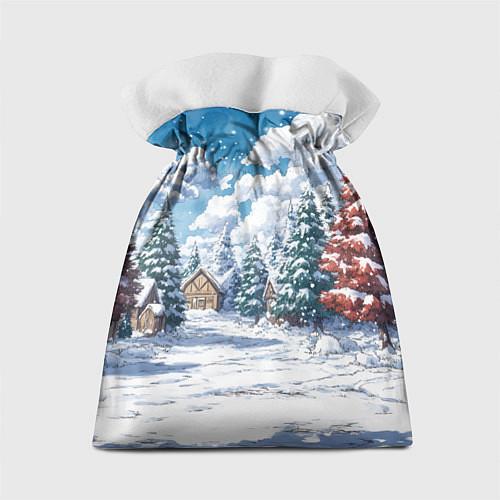 Подарочный мешок Новогодние петухи / 3D-принт – фото 2