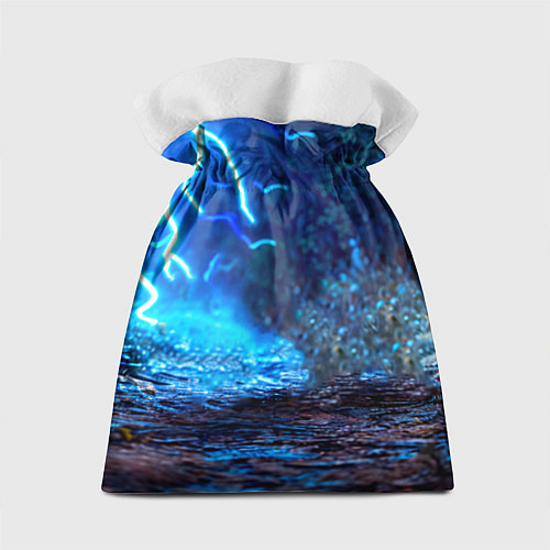 Подарочный мешок Бегемот в разрядах молний / 3D-принт – фото 2