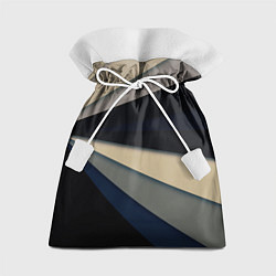 Мешок для подарков Фрактальные линии - темный, цвет: 3D-принт