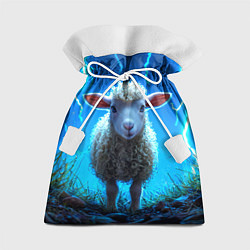 Мешок для подарков Овечка в разрядах молнии, цвет: 3D-принт