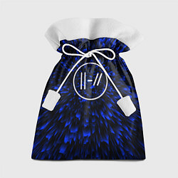 Мешок для подарков Twenty One Pilots blue energy, цвет: 3D-принт