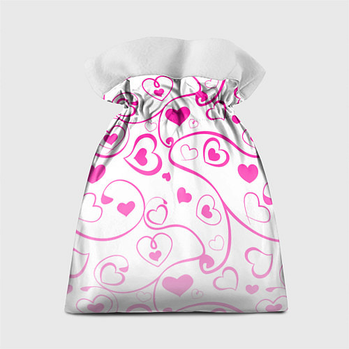 Подарочный мешок Узорные сердца / 3D-принт – фото 2