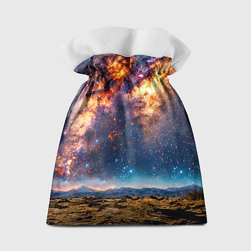 Подарочный мешок Немецкий дог и космическое небо / 3D-принт – фото 2