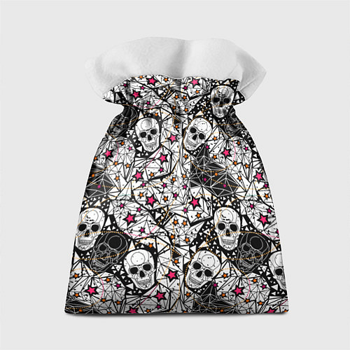Подарочный мешок Черепа и красные звезды / 3D-принт – фото 2