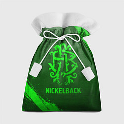 Мешок для подарков Nickelback - green gradient, цвет: 3D-принт