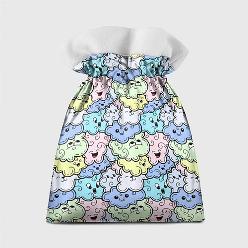Подарочный мешок Милые облачка мультяшные / 3D-принт – фото 2
