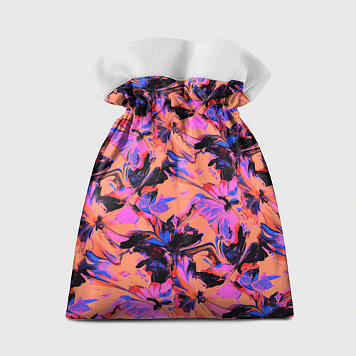 Подарочный мешок Абстрактные цветы - текучая краска / 3D-принт – фото 2