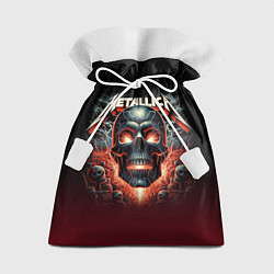 Мешок для подарков Metallica - fire skull, цвет: 3D-принт
