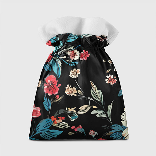 Подарочный мешок Цветы старинный узор / 3D-принт – фото 2