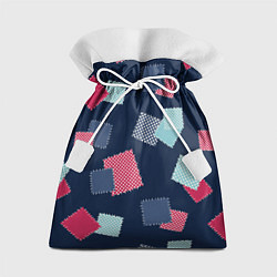 Мешок для подарков Заплатки из ткани - оригинальный паттерн, цвет: 3D-принт