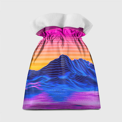 Подарочный мешок Неоновый закат / 3D-принт – фото 2