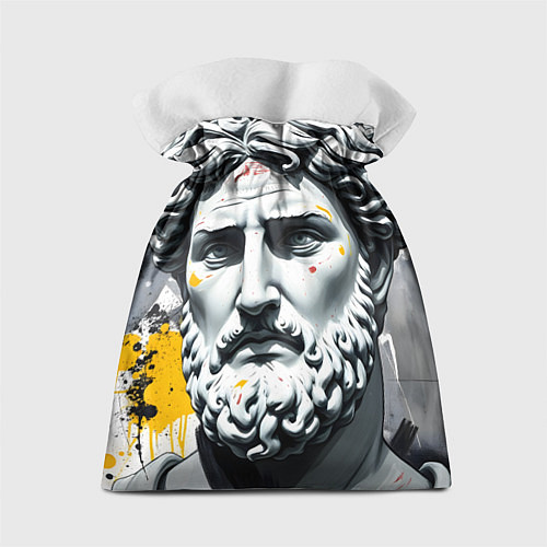 Подарочный мешок Античный портрет и краска / 3D-принт – фото 2
