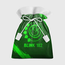 Мешок для подарков Blink 182 - green gradient, цвет: 3D-принт